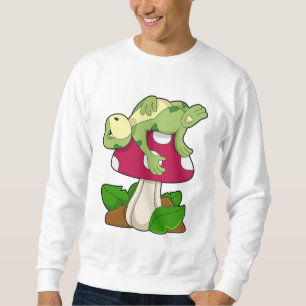 Frog at Sleeping with Mushroom Sweatshirt