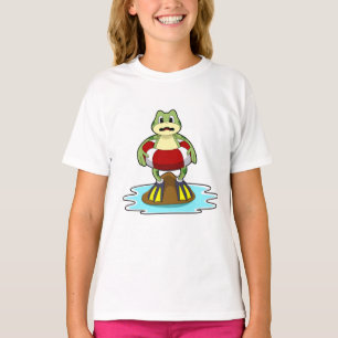 Frog at Swimming with Swim ring T-Shirt