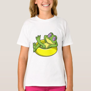 Frog at Swimming with Swim ring T-Shirt