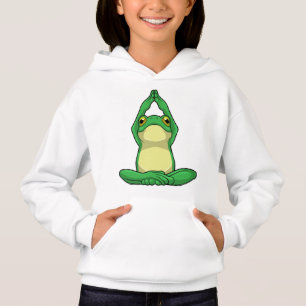 Frog at Yoga in Cross legged