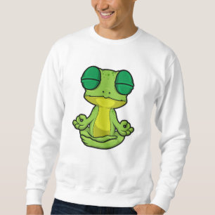 Frog at Yoga in Cross-legged Sweatshirt