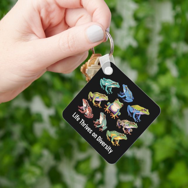 Frog Autism Neurodiversity is Necessary SPED  Keychain (Hand)