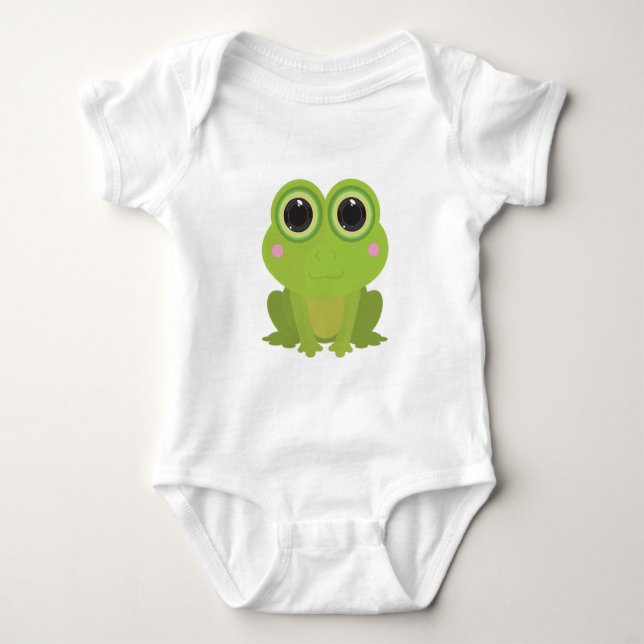 Frog  baby bodysuit (Front)