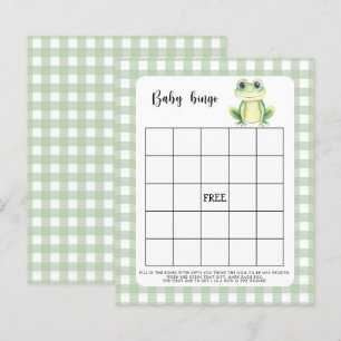 Frog Baby shower bingo game