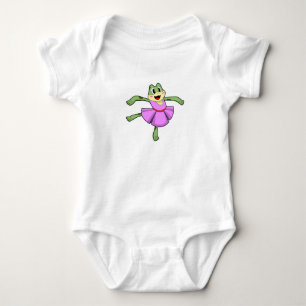 Frog Ballet Dance Baby Bodysuit