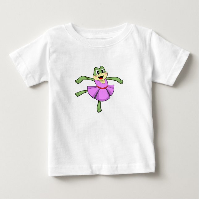 Frog Ballet Dance Baby T-Shirt (Front)