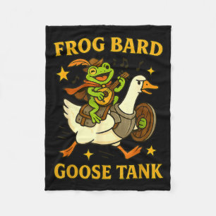 Frog Bard Goose Tank Funny Dnd Party Duo Rpg Art M Fleece Blanket