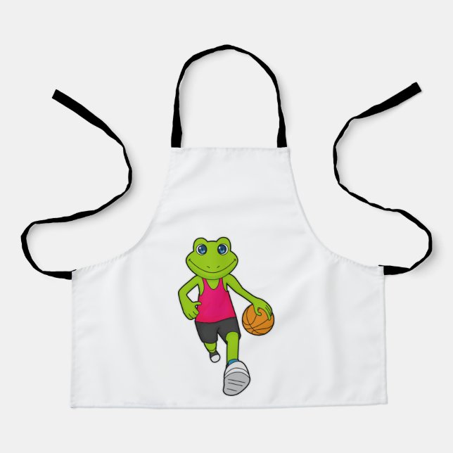 Frog Basketball player Basketball Apron (Front)