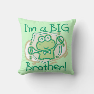 Frog Big Brother Throw Pillow