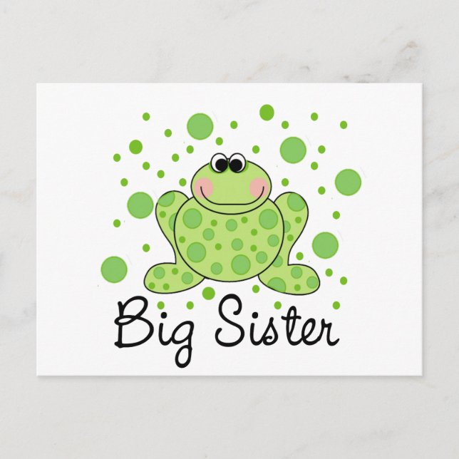 Frog Big Sister Postcard (Front)