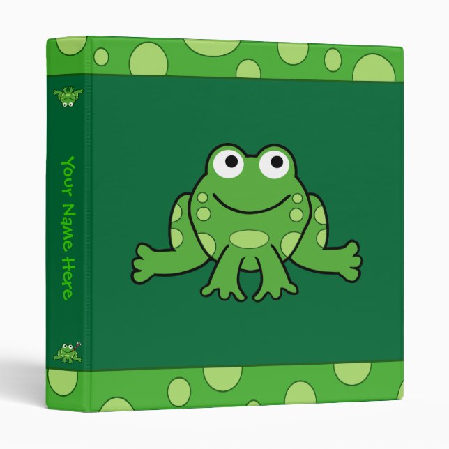 Frog Binder (Customizable) (Front/Spine)