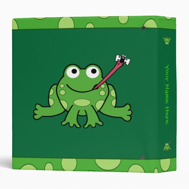 Frog Binder (Customizable) (Back/Spine)