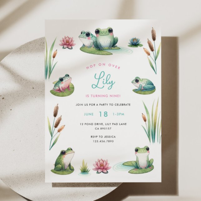 Frog Birthday Invitation (Creator Uploaded)
