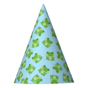 Frog Birthday Party Blue Hat