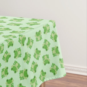 Frog Birthday Party Green Tablecloth