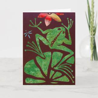 Frog Blank Greeting Card