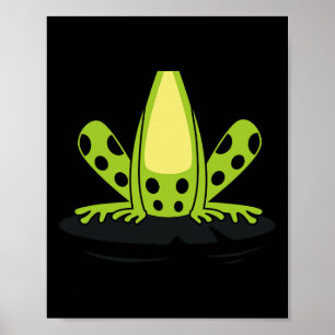 Frog Body Costume Cute Easy Reptile Halloween Gift Poster
