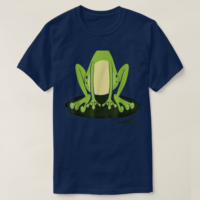 Frog Body Costume Easy Lazy Halloween  T-Shirt (Design Front)
