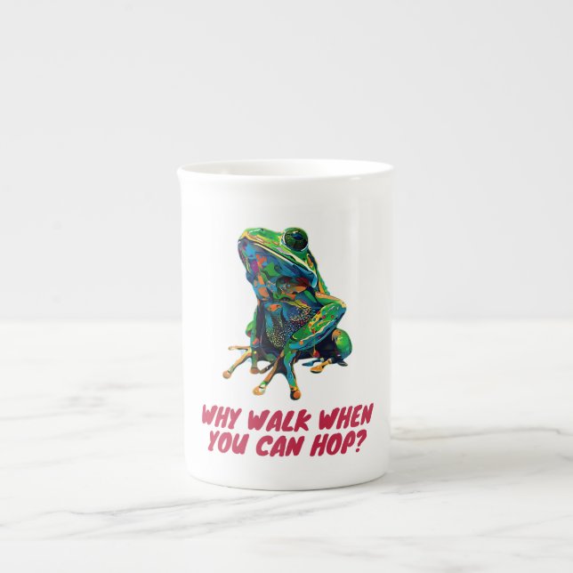 Frog Bone China Mug (Front)