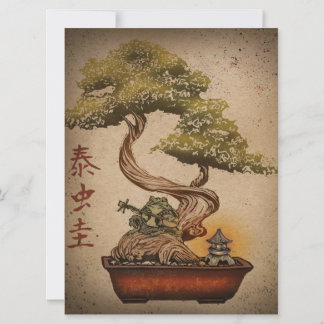 Frog Bonsai Tree Art Design | Birthday Gift