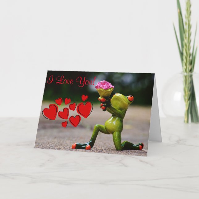 Frog bouquet card (Front)