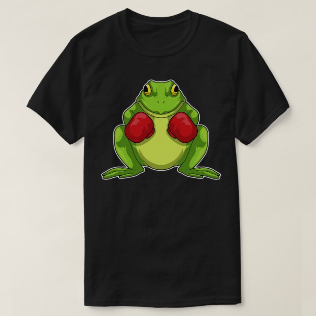 Frog Boxer Boxing gloves T-Shirt (Design Front)
