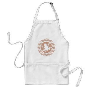 Frog; Brown Chevron Standard Apron
