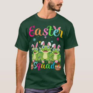 Frog Bunny Ear Funny Easter Squad Frog Happy Easte T-Shirt