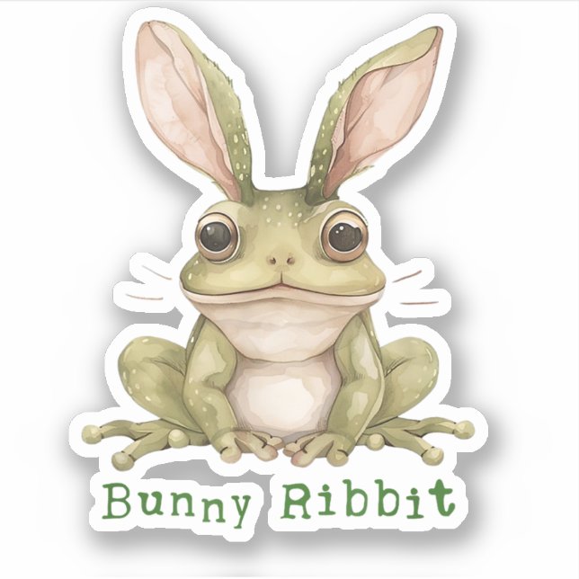 Frog Bunny Rabbit Floppy Ears Toad Funny Easter  (Front)