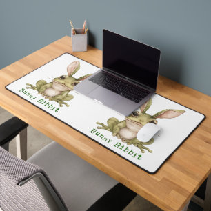 Frog Bunny Rabbit Floppy Ears Toad Funny Easter Desk Mat