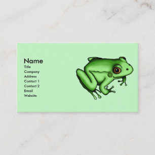 Frog, business card template