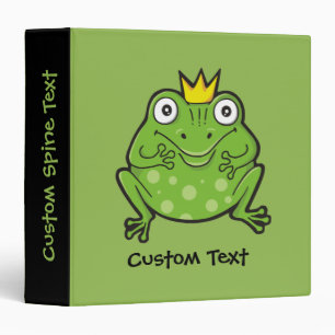 Frog Cartoon Binder
