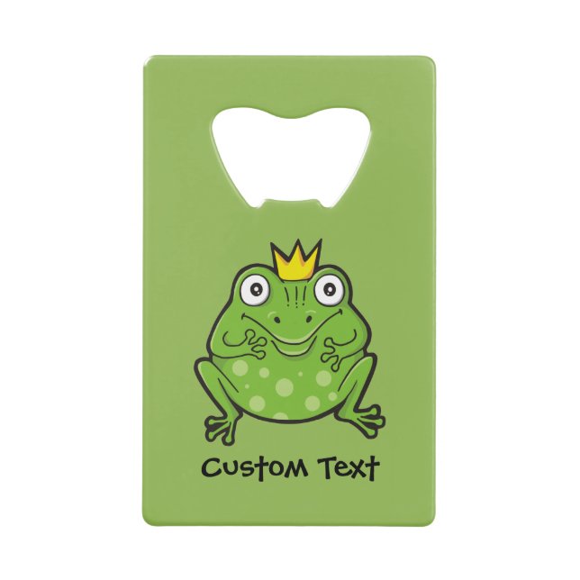 Frog Cartoon Credit Card Bottle Opener (Front)