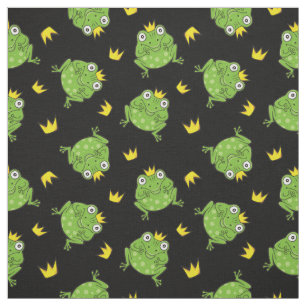 Frog Cartoon Pattern Fabric
