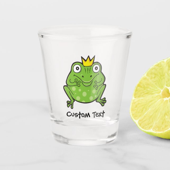 Frog Cartoon Shot Glass (Front)