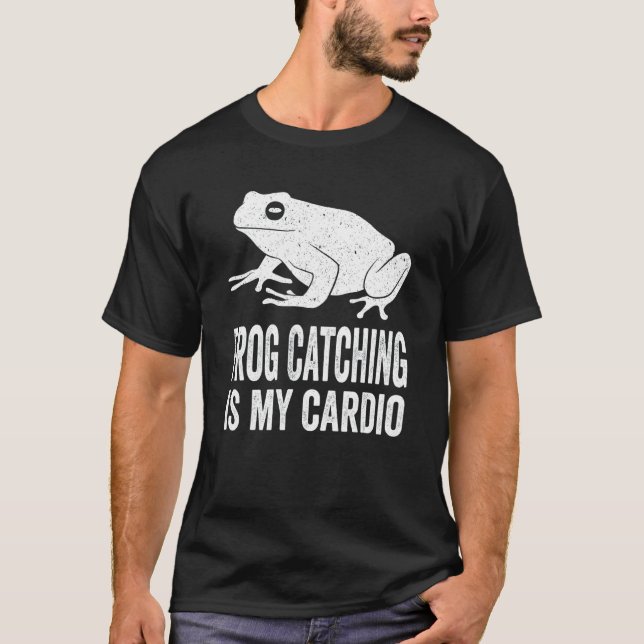Frog Catching & Toad Hunting for a Bullfrog Hunter T-Shirt (Front)