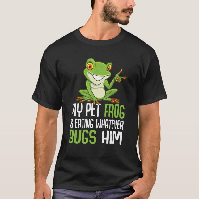 Frog Catching & Toad Hunting for a Bullfrog Hunter T-Shirt (Front)