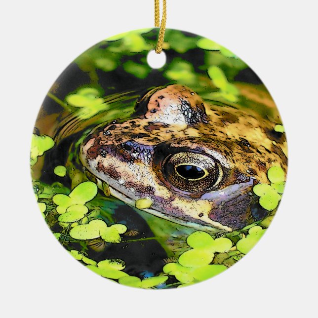 FROG CERAMIC ORNAMENT (Front)