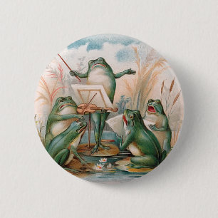 Frog Chorus 2 Inch Round Button