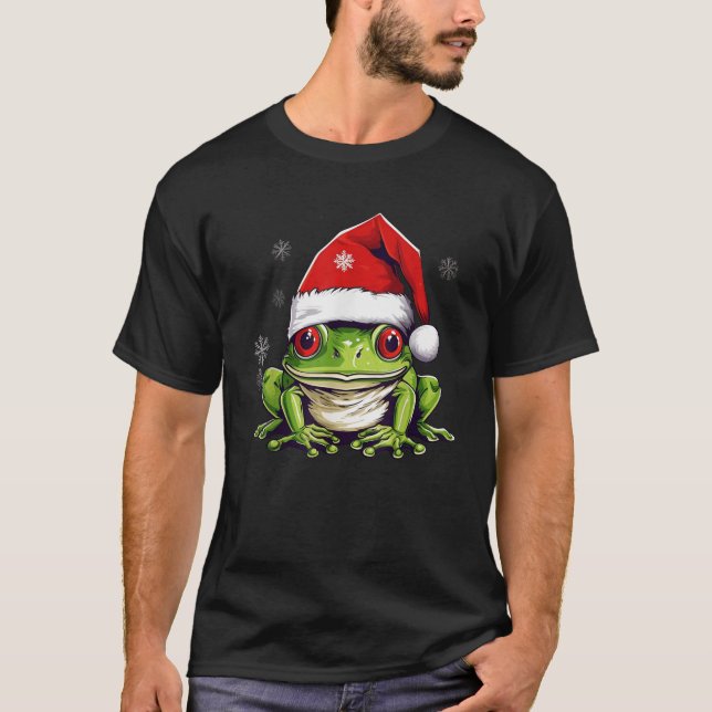 Frog Christmas Animal Lovers Men Women Kids Gift X T-Shirt (Front)