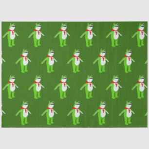 Frog Christmas Holiday Tissue Paper