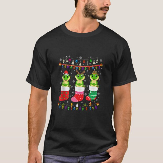 Frog Christmas Socks Ugly Christmas Sweater Pajama (Front)