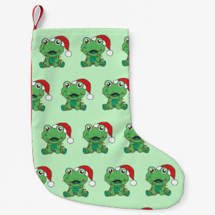 Frog Christmas Winter Animals Holiday Frogs Small Christmas Stocking