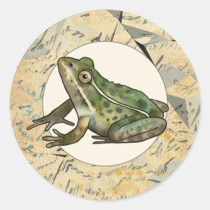 frog classic round sticker
