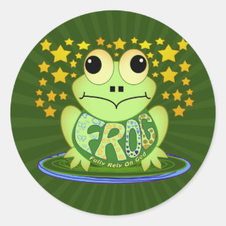 FROG CLASSIC ROUND STICKER