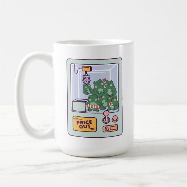 FROG CLAW MACHINE GAME COFFEE MUG (Left)