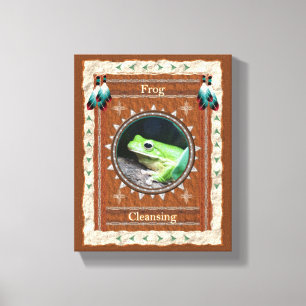 Frog Cleansing Energy Canvas Print