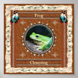 Frog Cleansing Energy Poster