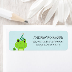 Frog Clover Adresse de retour Sky Blue