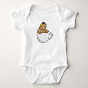 Frog Coffee Coffee bean Baby Bodysuit